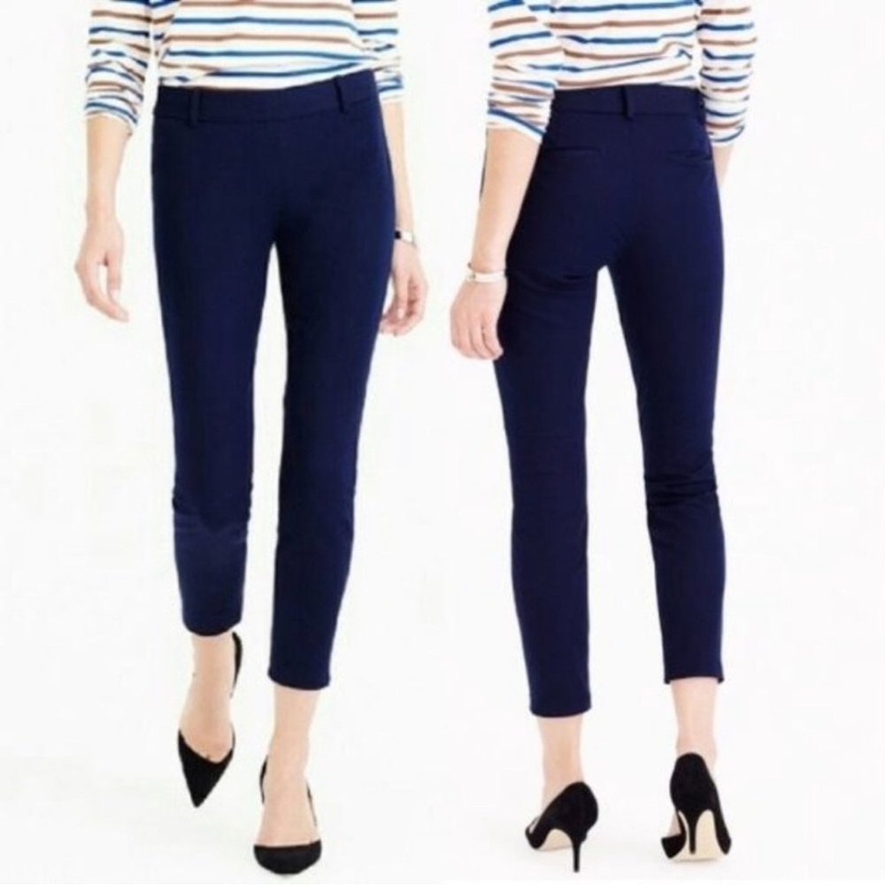 J. Crew Minnie Navy Cropped Pants
